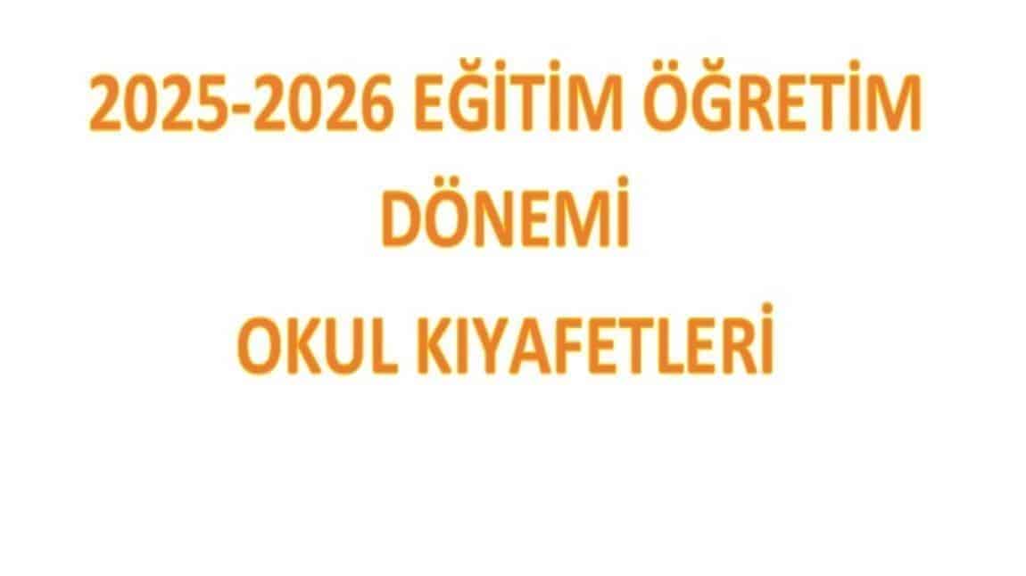 2025-2026 Eğitim Öğretim Yılında Öğrenci Okul Formaları